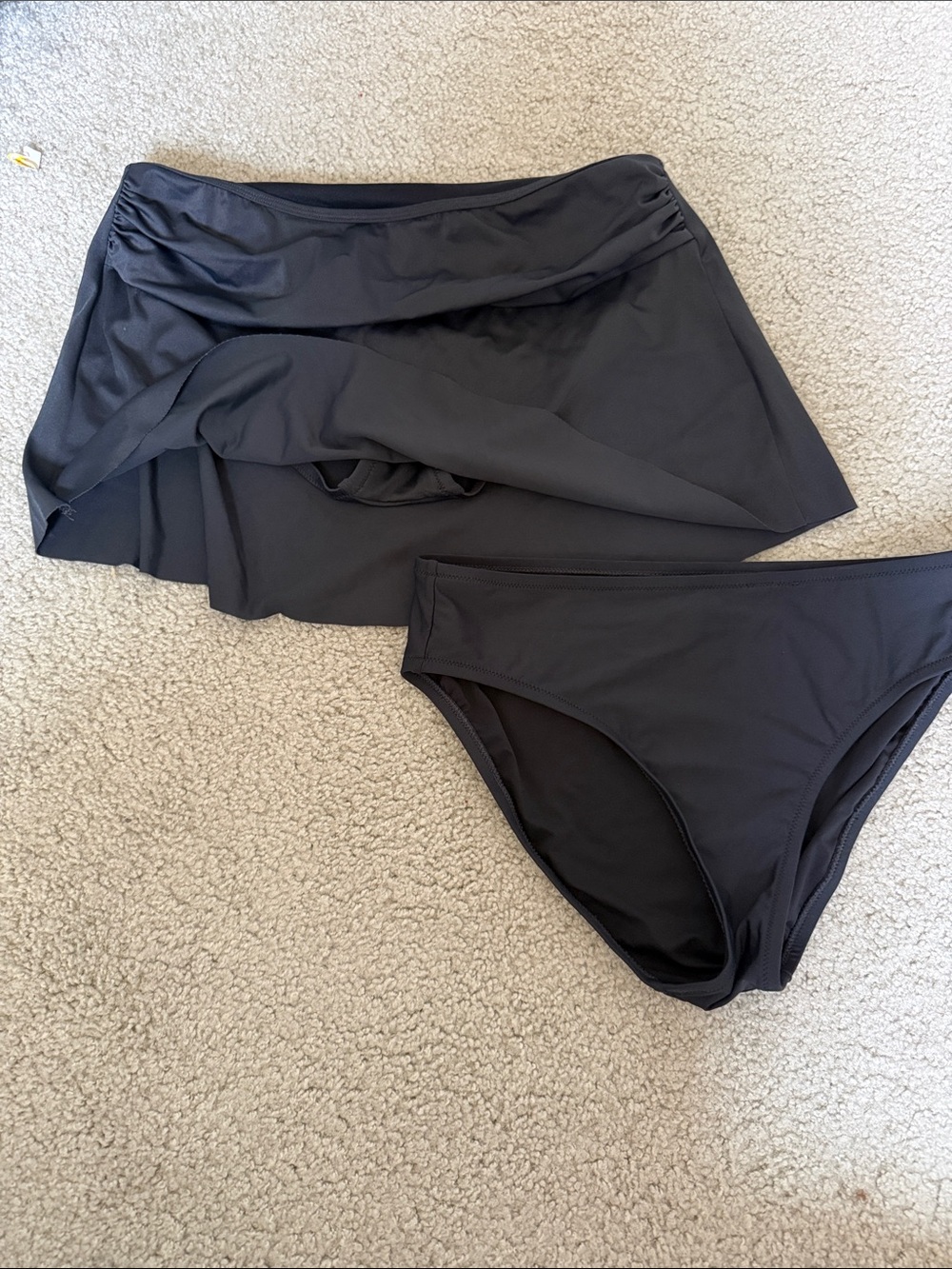J Crew Small Black Swim Skirt and Bikini Bottom